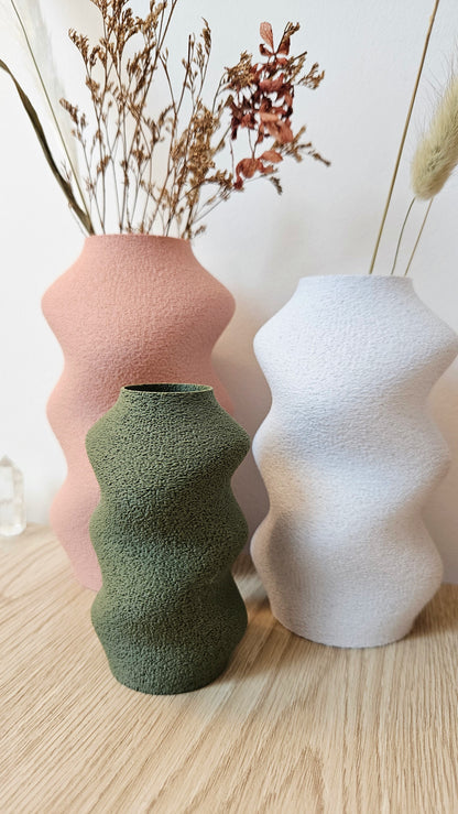 Ensemble 3 vases ONDINE